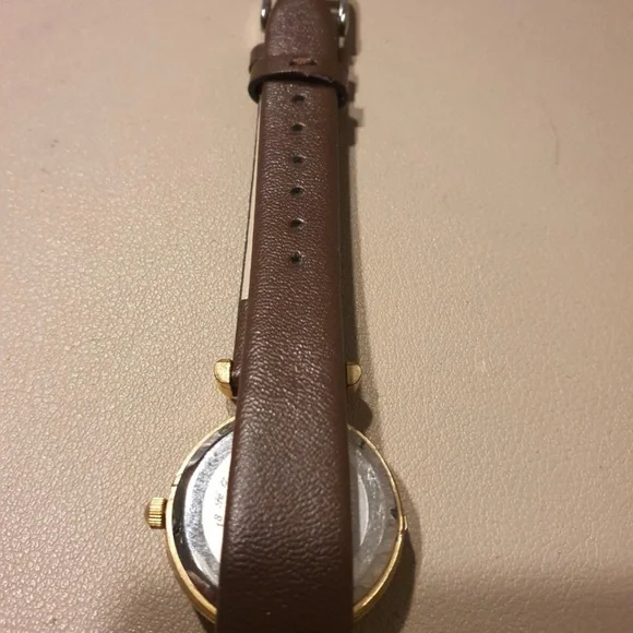 Authentic Murano Glass Millefiori Goldtone Leather Women's Watch - Picture 4 of 5